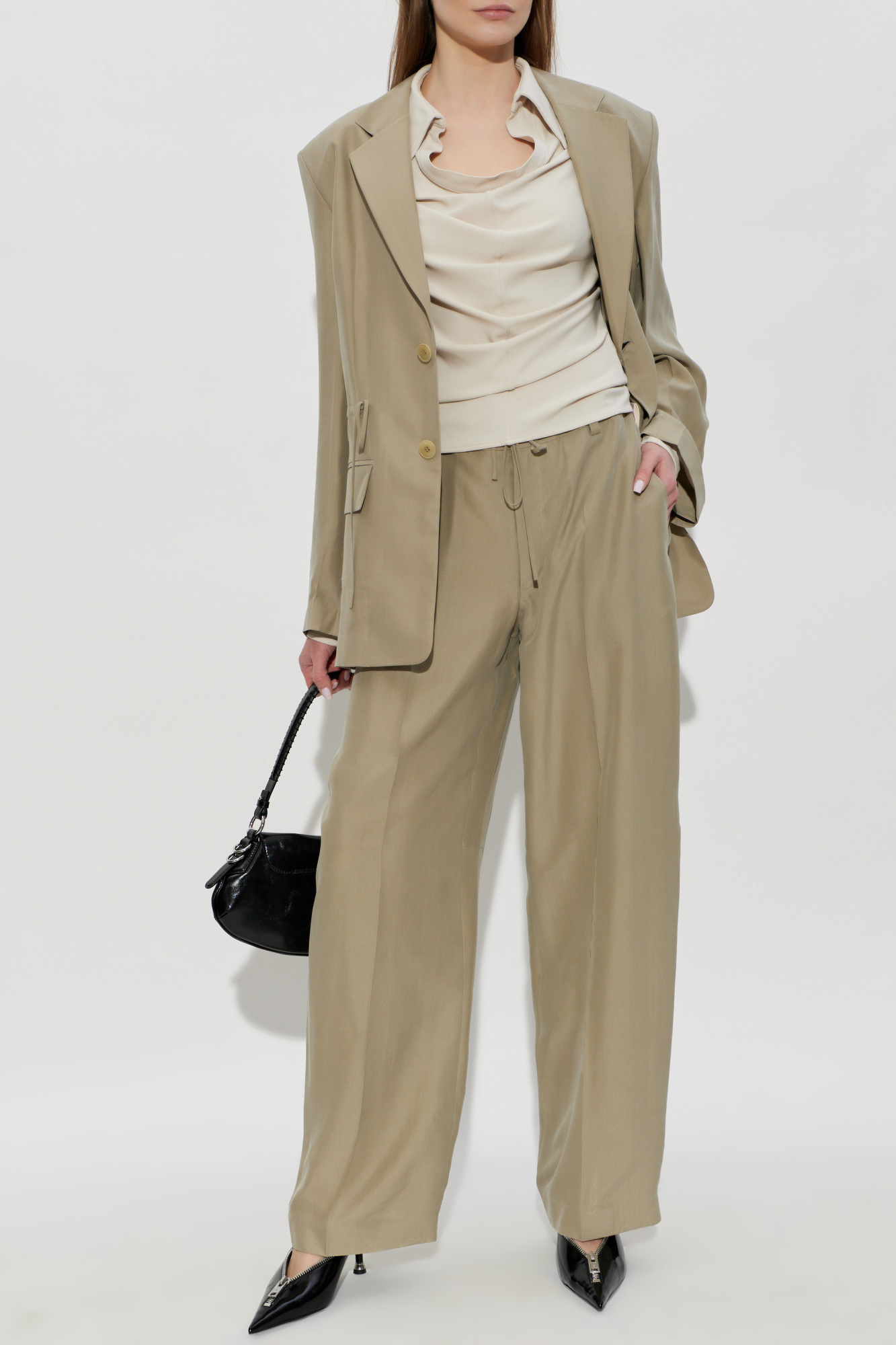 Alexander Wang Silk wide-leg pants | Women's | Vitkac